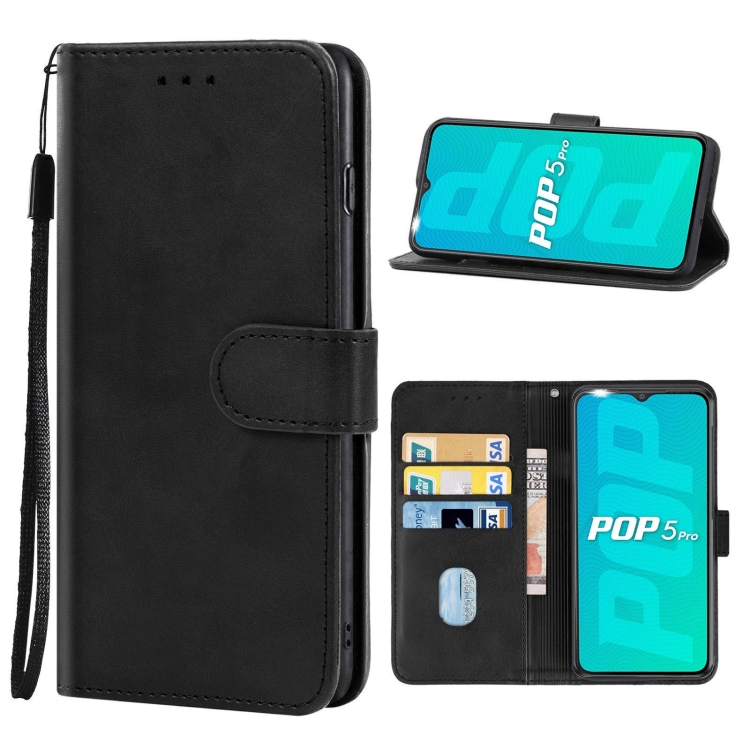 

For Tecno Pop 5 Pro Leather Phone Case(Black)