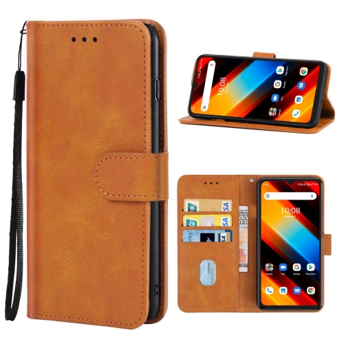 

For UMIDIGI Power 7S Leather Phone Case(Brown)