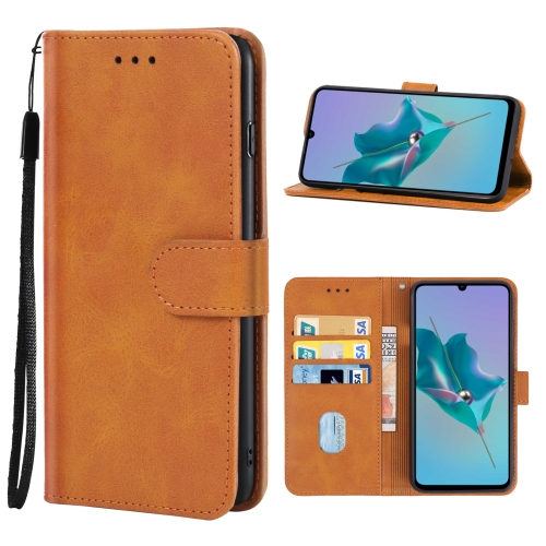 

For ZTE Blade V40 Vita Leather Phone Case(Brown)