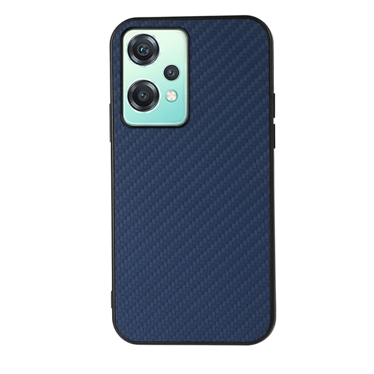 

For OnePlus Nord CE 2 Lite 5G Carbon Fiber Texture Shockproof Protective Phone Case(Blue)