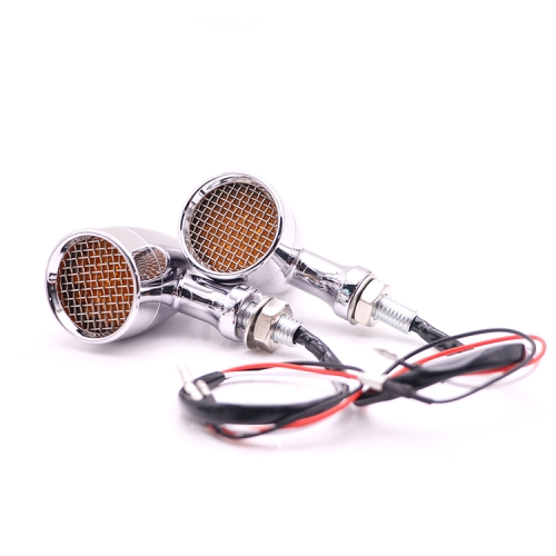 

Z008 1 Pair 12V Modified Universal Motorcycle LED Turn Signal, Light Color:Yellow Light(Electroplating)