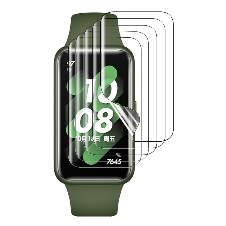 

5 PCS For Huawei Band 7 / 7 NFC HD Scratch-proof Full Screen TPU Soft Film