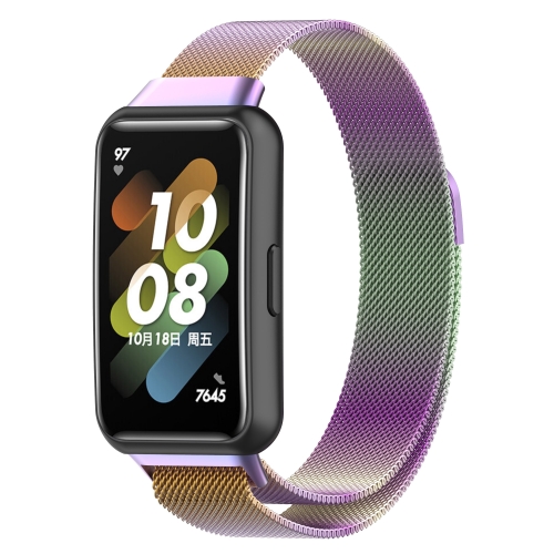 

For Huawei Band 7 / 7 NFC Milan Metal Magnetic Watch Band(Colorful)