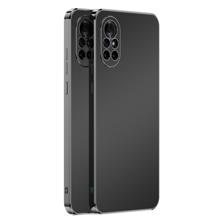 

For Huawei nova 8 Ultra Thin Electroplated Frosted TPU Phone Case(Black)