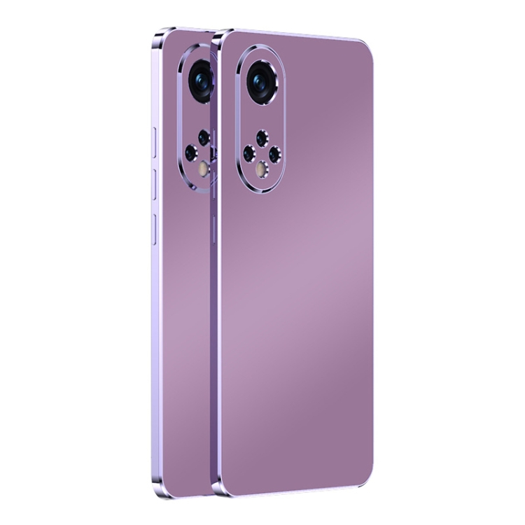 

For Honor 50 Ultra Thin Electroplated Frosted TPU Phone Case(Purple)