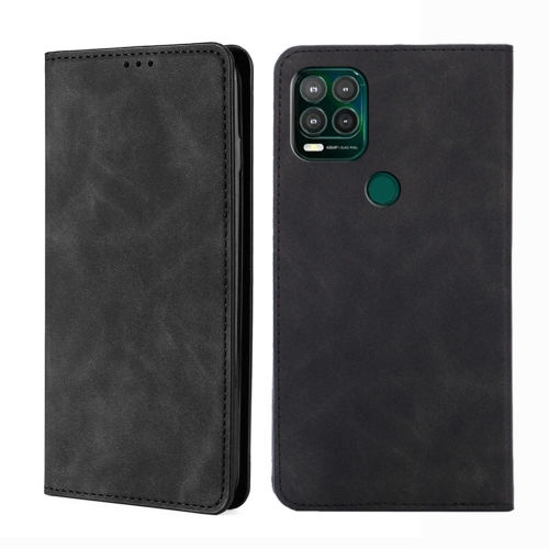 

For Motorola Moto G Stylus 2022 Skin Feel Magnetic Horizontal Flip Leather Phone Case(Black)
