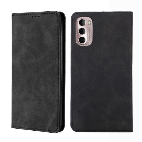 

For Motorola Moto G Stylus 5G 2022 Skin Feel Magnetic Horizontal Flip Leather Phone Case(Black)