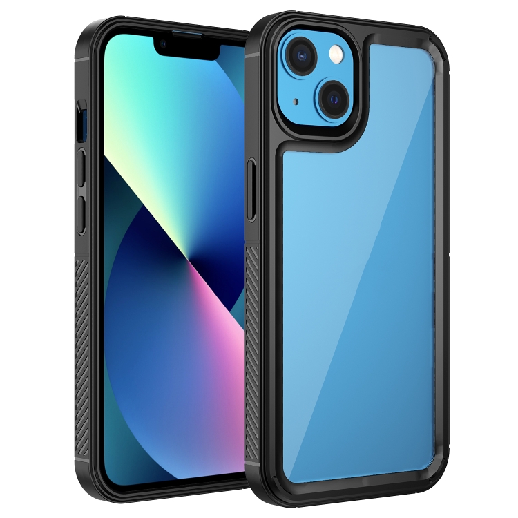 

Forerunner TPU+PC Phone Case For iPhone 14 Max (Black)