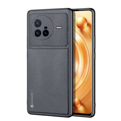 

For vivo X80 DUX DUCIS Fino Series PU + TPU Phone Case(Black)