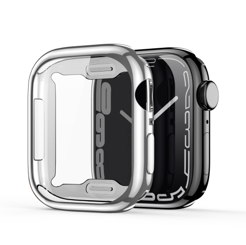 

DUX DUCIS Samo Series Electroplated TPU Watch Case For Apple Watch Series 6&SE&5&4 44mm / 3&2&1 42mm(Silver)