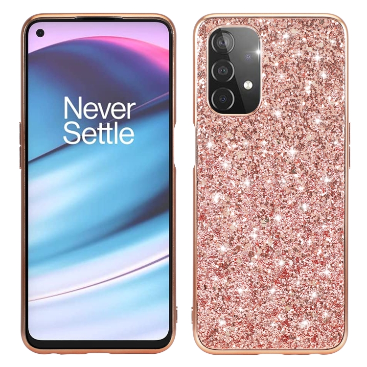 

For OnePlus Nord CE 2 Lite 5G Glitter Powder Shockproof TPU Protective Phone Case(Rose Gold)