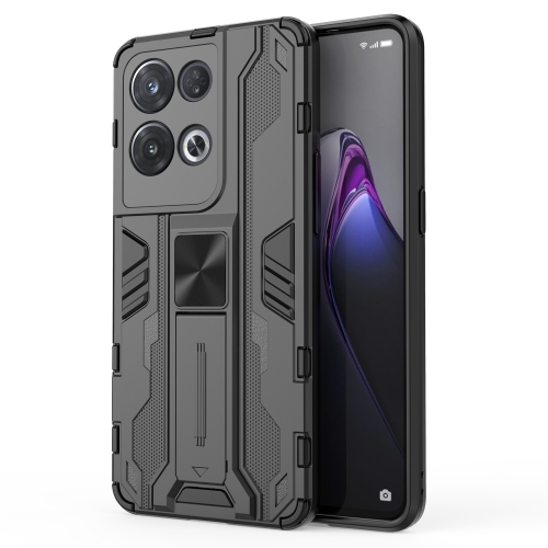 

For OPPO Reno8 Pro 5G Supersonic PC + TPU Shock-proof Phone Case(Black)