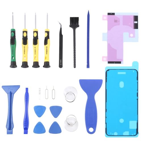 

JIAFA JF-8182 21 in 1 Battery Adhesive + LCD Frame Waterproof Adhesive + Repair Tool Set For iPhone 11 Pro Max