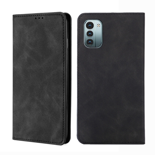 

For Nokia G21 / G11 Skin Feel Magnetic Horizontal Flip Leather Phone Case(Black)
