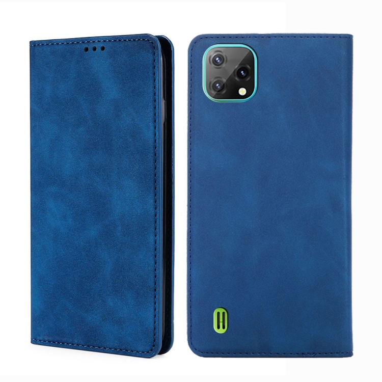 

For Blackview A55 Pro Skin Feel Magnetic Horizontal Flip Leather Phone Case(Blue)