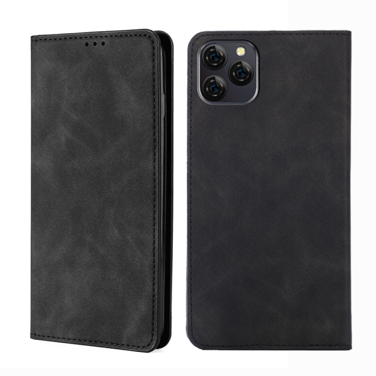 

For Blackview A95 Skin Feel Magnetic Horizontal Flip Leather Phone Case(Black)
