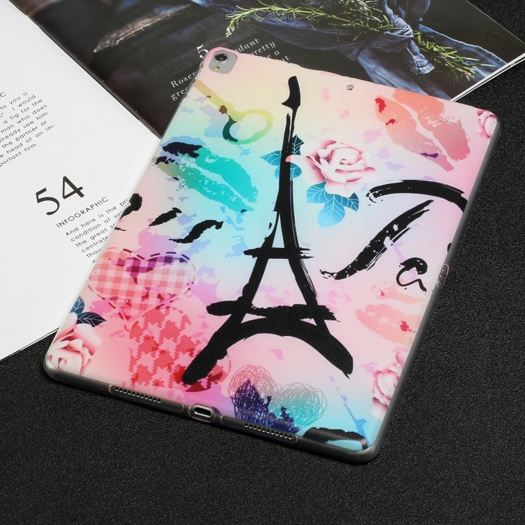 

Painted TPU Tablet Case For iPad 10.2 2021&2020&2019/Pro 10.5 2017(Rose Tower)