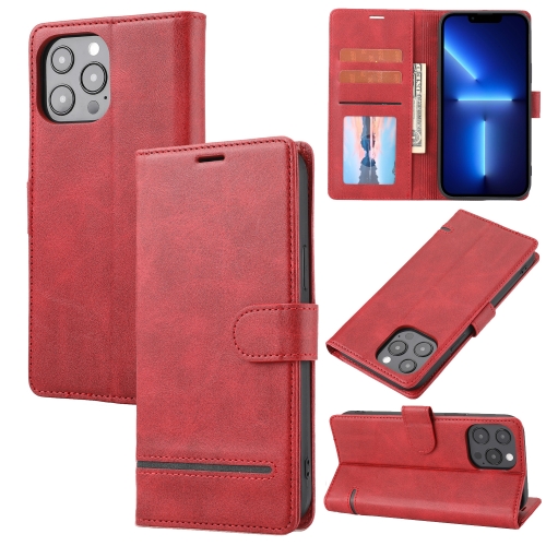 

For iPhone 12 Pro Max Classic Wallet Flip Leather Phone Case(Red)