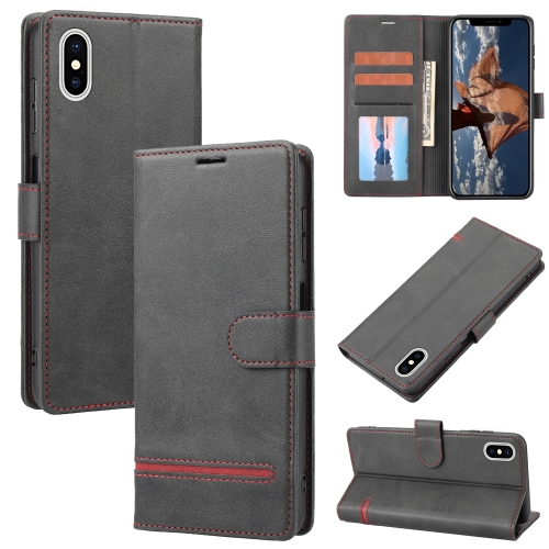 

Classic Wallet Flip Leather Phone Case For iPhone XS Max(Black)