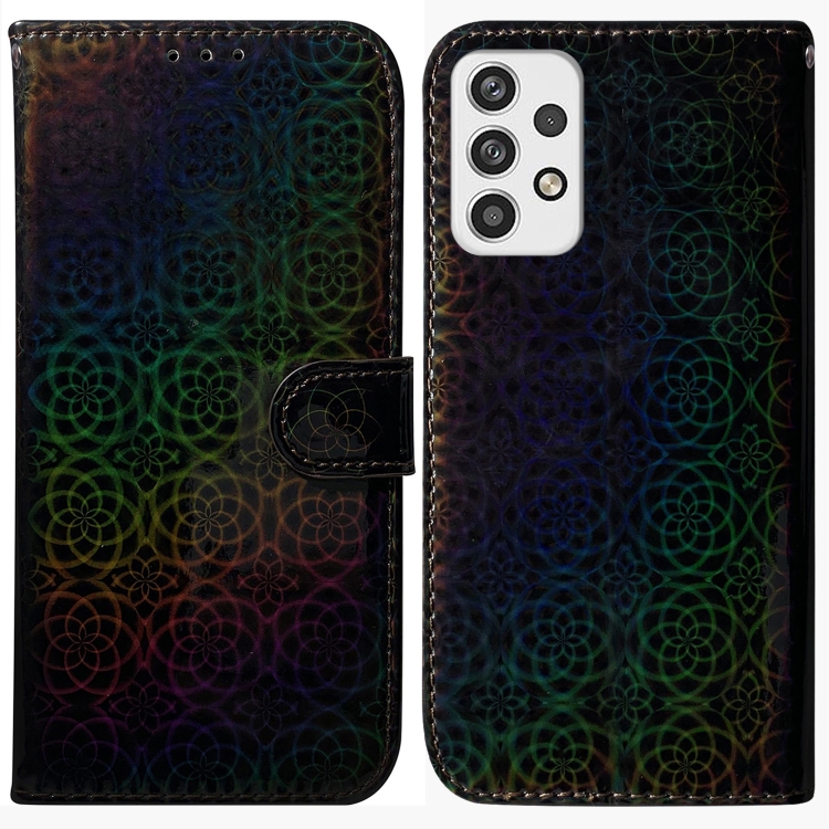 

For Samsung Galaxy A23 Colorful Magnetic Buckle Leather Phone Case(Black)