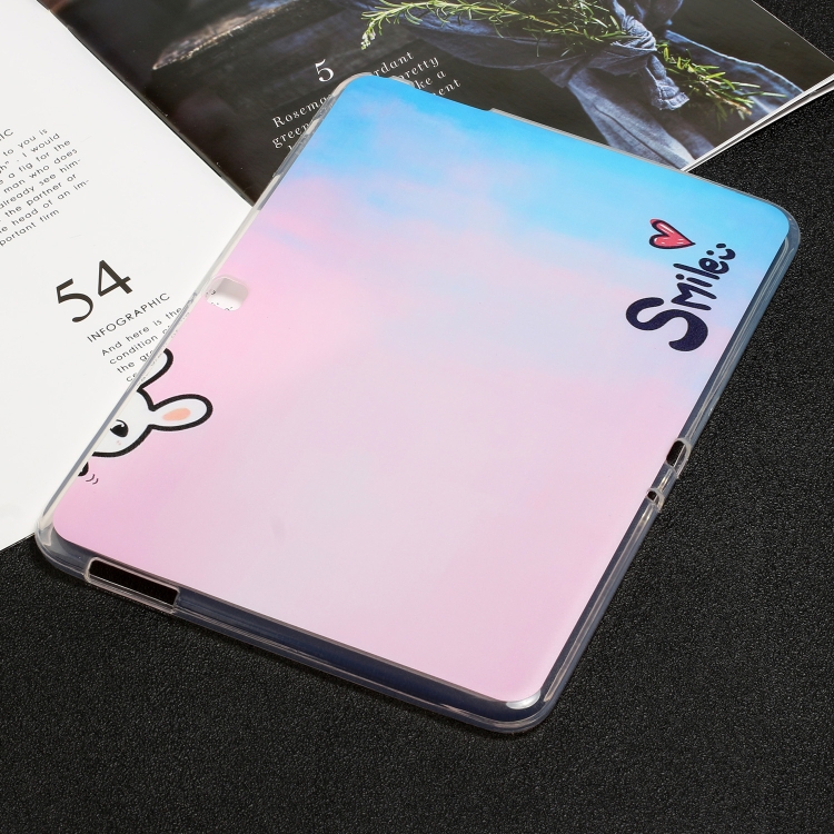 

For Samsung Galaxy Tab 4 10.1 Painted TPU Tablet Case(Smile)