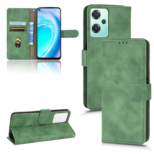 

For OnePlus Nord CE 2 Lite 5G Skin Feel Magnetic Flip Leather Phone Case(Green)