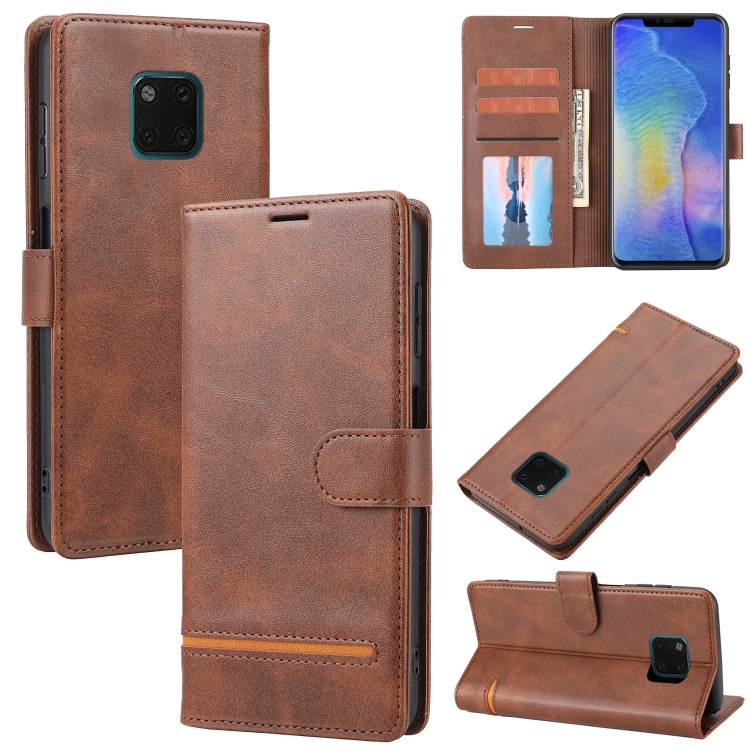 

For Huawei Mate 20 Pro Classic Wallet Flip Leather Phone Case(Brown)