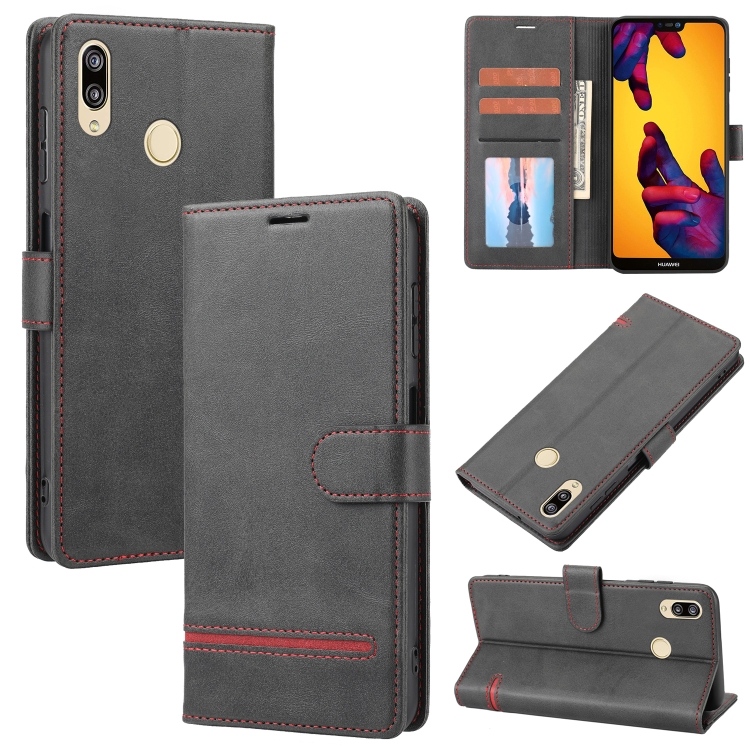 

For Huawei P20 Lite Classic Wallet Flip Leather Phone Case(Black)