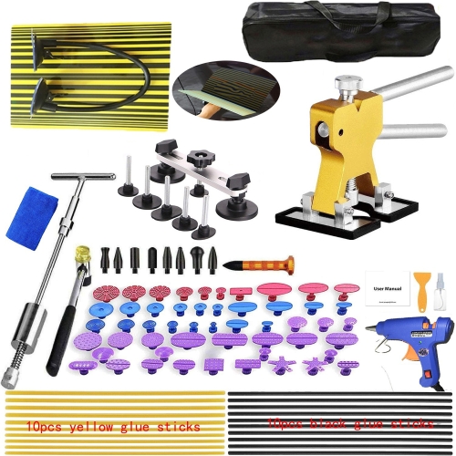 

D3 96 in 1 Car Paintless Dent Dings Repair Lifter Tools Kit, Plug Type:EU Plug