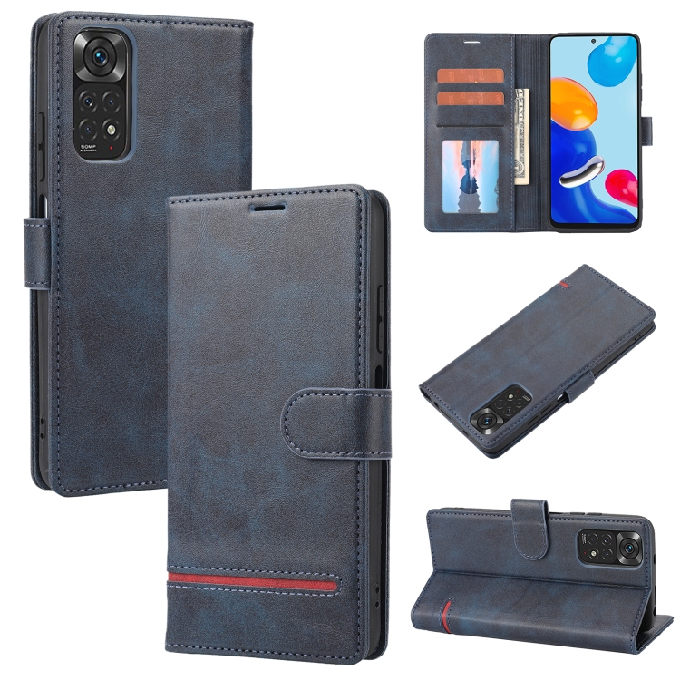 

For Xiaomi Redmi Note 11S Classic Wallet Flip Leather Phone Case(Blue)