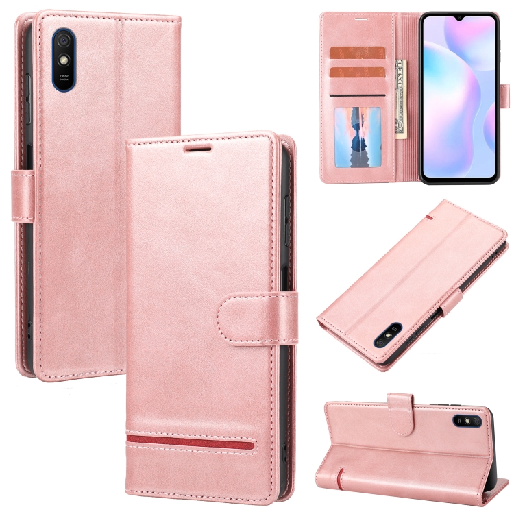 

For Xiaomi Redmi 9A Classic Wallet Flip Leather Phone Case(Pink)