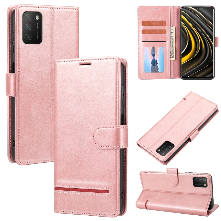 

For Xiaomi Redmi 9T / Poco M3 Classic Wallet Flip Leather Phone Case(Pink)