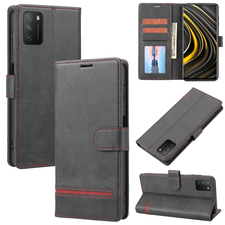 

For Xiaomi Redmi 9T / Poco M3 Classic Wallet Flip Leather Phone Case(Black)
