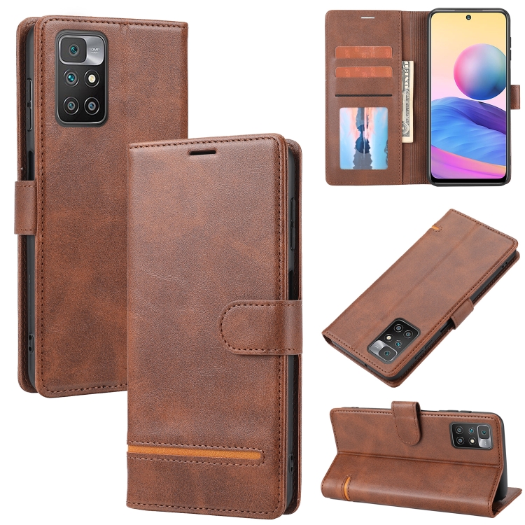 

For Xiaomi Redmi 10 4G / 10 2022 Classic Wallet Flip Leather Phone Case(Brown)
