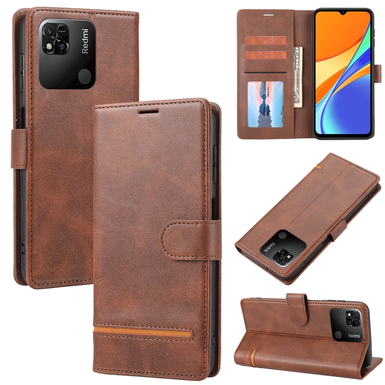 

For Xiaomi Redmi 10A Classic Wallet Flip Leather Phone Case(Brown)