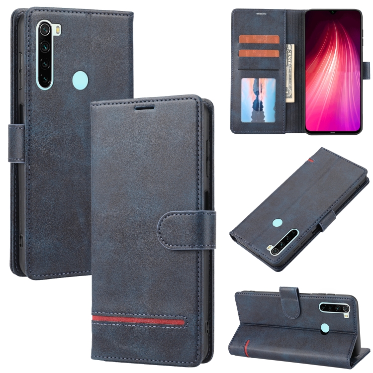 

For Xiaomi Redmi Note 8 Classic Wallet Flip Leather Phone Case(Blue)