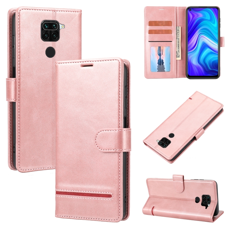 

For Xiaomi Redmi Note 9 4G Global Classic Wallet Flip Leather Phone Case(Pink)