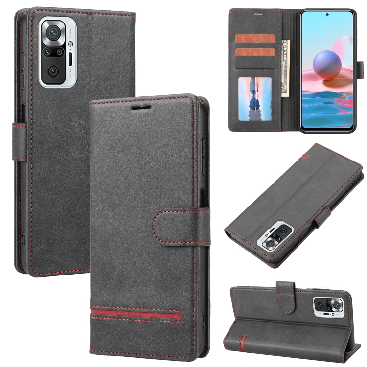 

For Xiaomi Redmi Note 10 Pro 4G / 10 Pro Max Classic Wallet Flip Leather Phone Case(Black)