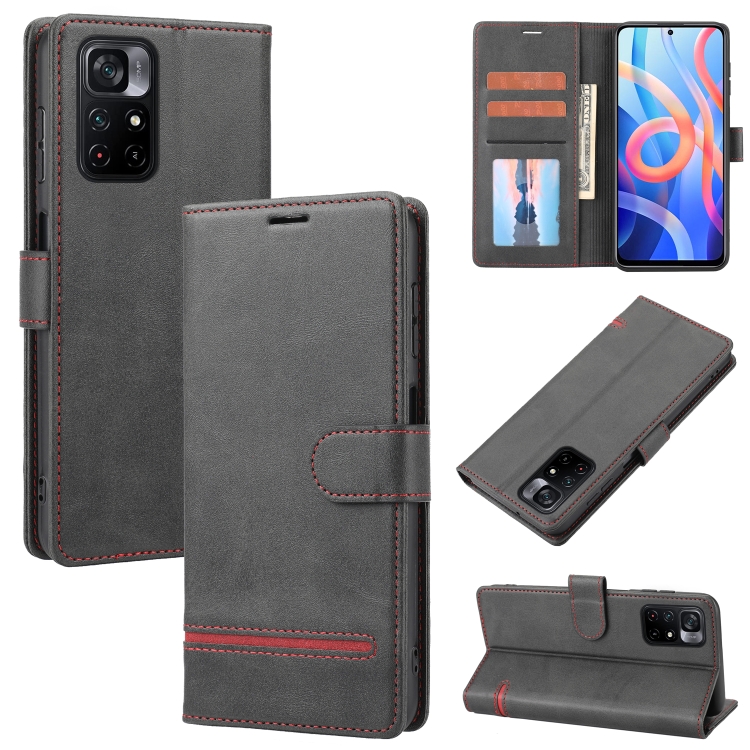 

For Xiaomi Redmi Note 11 Pro Classic Wallet Flip Leather Phone Case(Black)