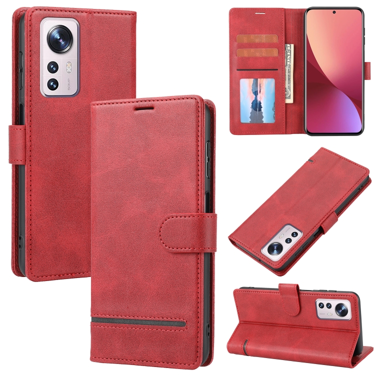 

For Xiaomi 12 Pro Classic Wallet Flip Leather Phone Case(Red)