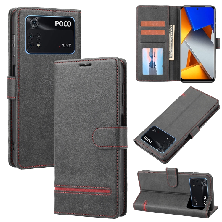 

For Xiaomi Poco M4 Pro 4G Classic Wallet Flip Leather Phone Case(Black)