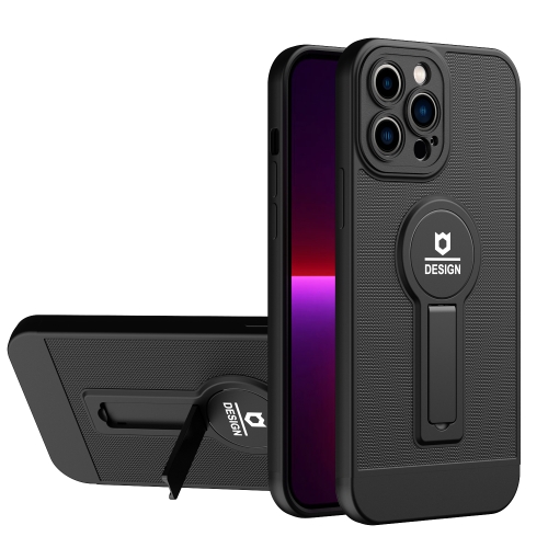 

Small Tail Holder TPU+PC Phone Case For iPhone 12 Pro(Black)