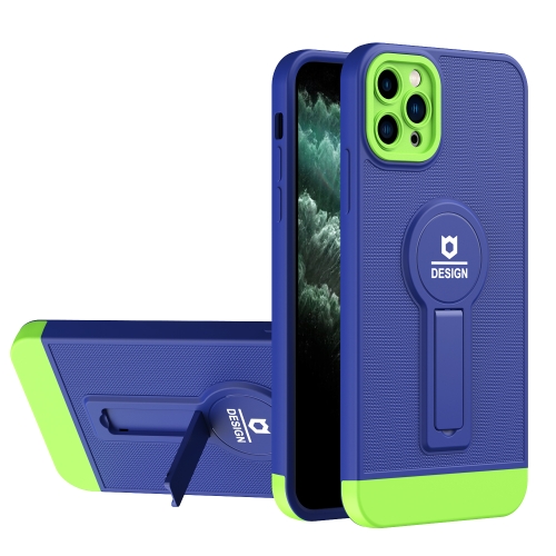 

Small Tail Holder TPU+PC Phone Case For iPhone 11 Pro Max(Blue+Green)