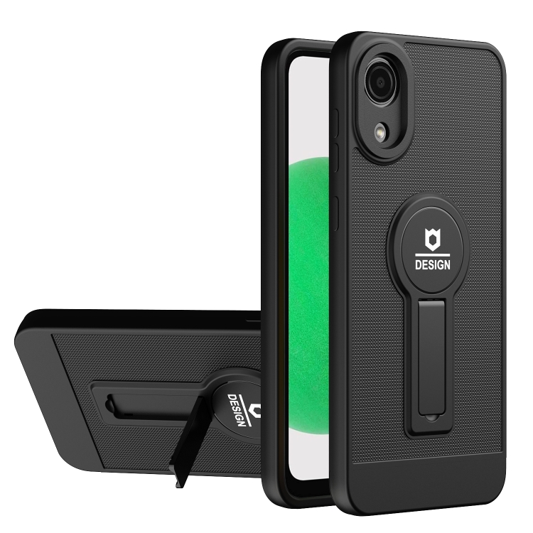 

For Samsung Galaxy A03 Core Small Tail Holder TPU+PC Phone Case(Black)