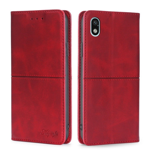

For Sony Xperia ACE III Cow Texture Magnetic Horizontal Flip Leather Phone Case(Red)