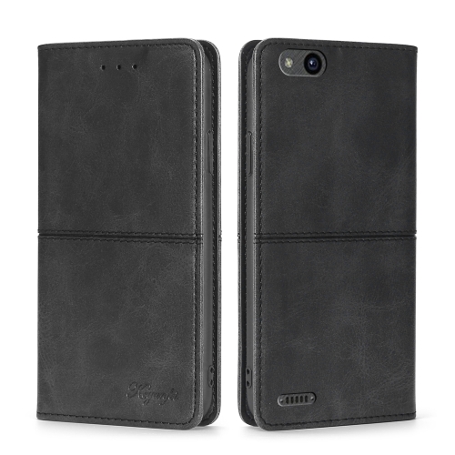 

For ZTE Tempo X/Vantage/Z839/N9137 Cow Texture Magnetic Horizontal Flip Leather Phone Case(Black)