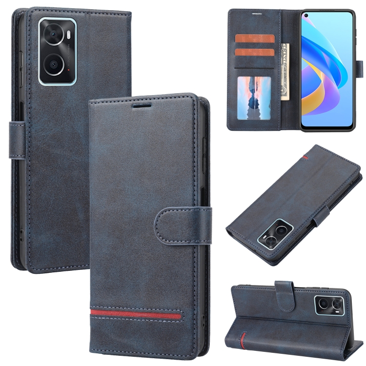 

For OPPO A36 4G / A76 4G Classic Wallet Flip Leather Phone Case(Blue)