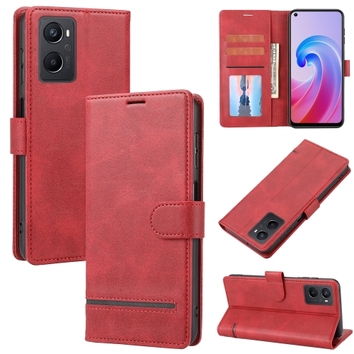 

For OPPO A96 5G Classic Wallet Flip Leather Phone Case(Red)