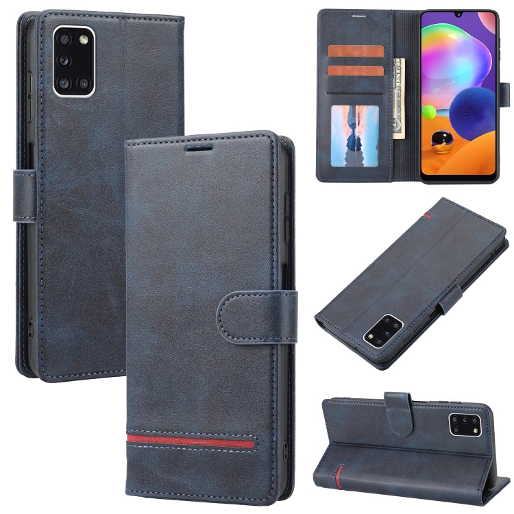 

For Samsung Galaxy A31 Classic Wallet Flip Leather Phone Case(Blue)