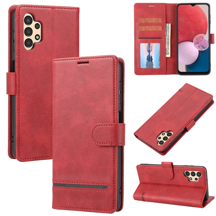 

For Samsung Galaxy A32 5G Classic Wallet Flip Leather Phone Case(Red)